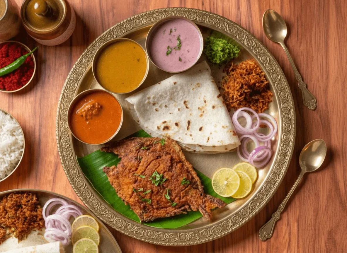 Konkani fish thali